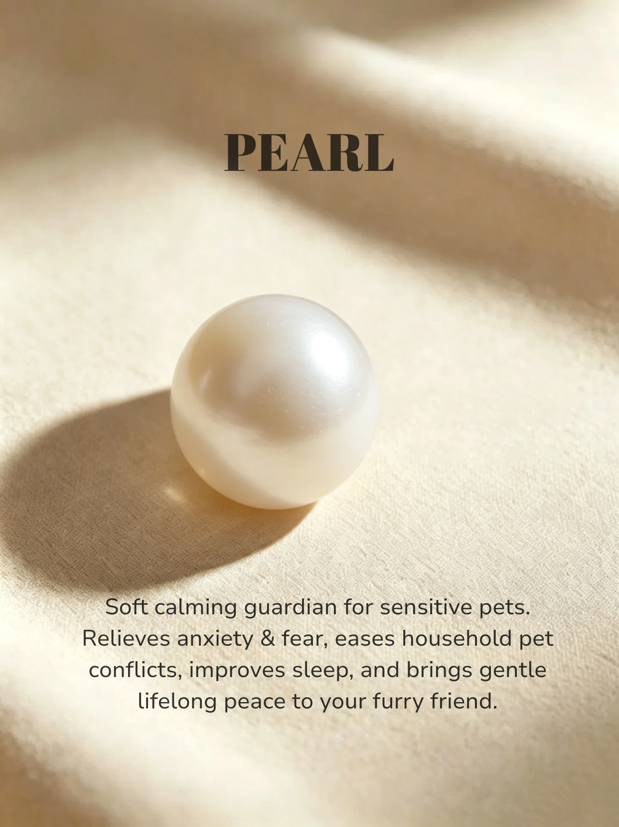 Bamboo Pearl Pet Crystal Necklace