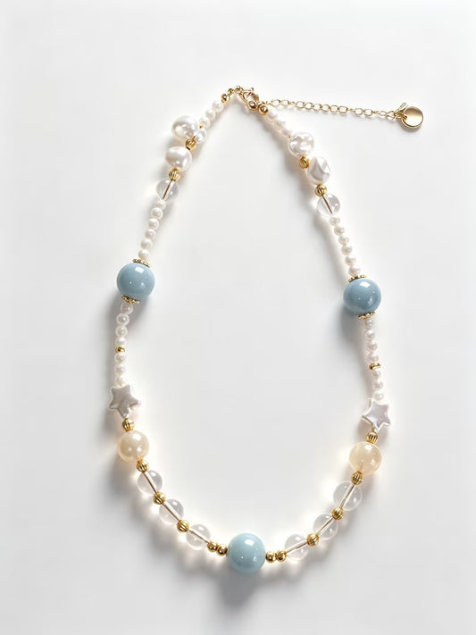 Ocean Breeze Pet Crystal Necklace